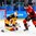GANGNEUNG, SOUTH KOREA - FEBRUARY 23: Germany's Danny Aus Den Birken #33 makes a save off a shot from Canada's Rene Bourque #17 during semifinal round action at the PyeongChang 2018 Olympic Winter Games. (Photo by Andrea Cardin/HHOF-IIHF Images)

